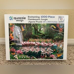 Quazzie Design Enchanting Flamboyant Jungle Jigsaw Puzzle 1000 Piece Snug Fit